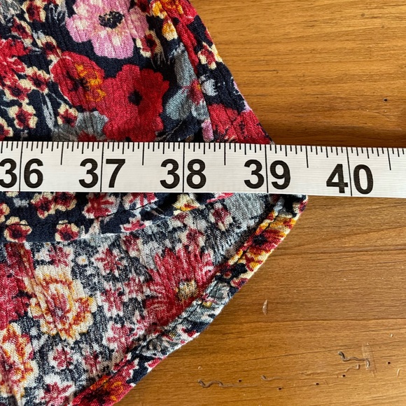 Knox Rose Multi-Colored Floral High-Low Maxi Dress Button Front Ruffe Size 2X - Picture 13 of 16